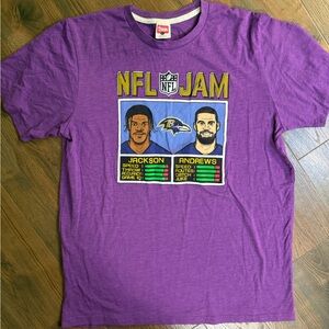 HOMAGE Purple Ravens Lamar Jackson Graphic Tee
